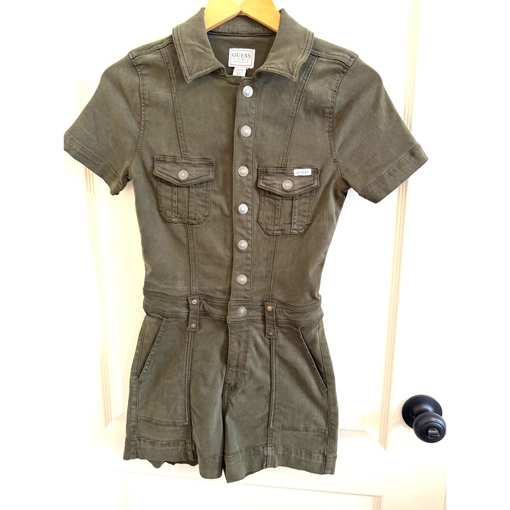 GUESS‎ Lara Romper Army Green Sz XS